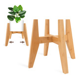 Soporte Ajustable De Bambú Para Plantas De Interior Decorati