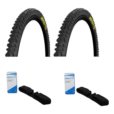 Llanta Benotto Rodada 26x1.95 Mtb 1 Par + Cámaras | Envío gratis