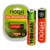 Pilas Recargables Aaa Blister X2 Unidades Noganet 1100mah