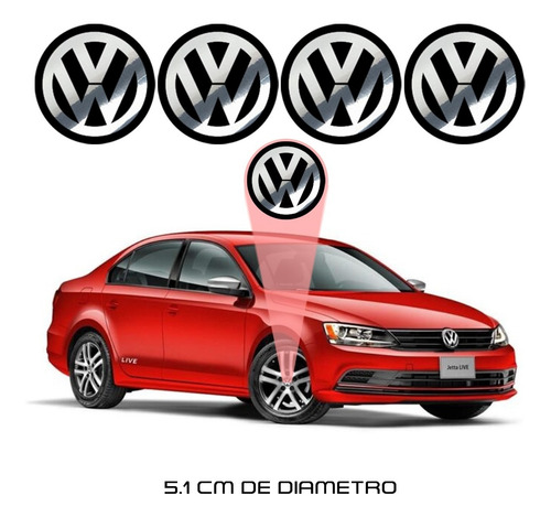 Calcomanias Rines  Volkswagen 4 Sticker Kit
