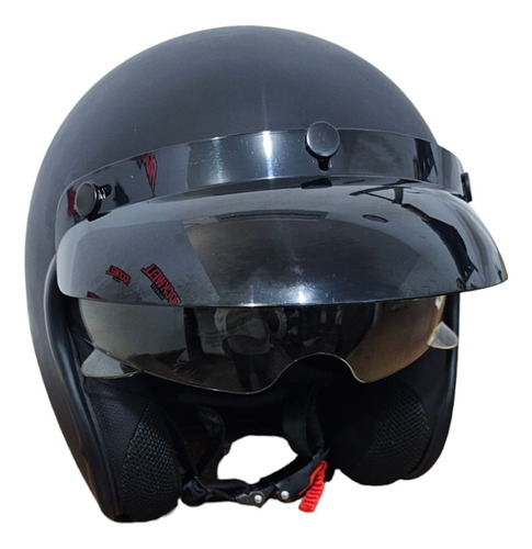 Casco Hawk 721 Negro Mate Con Detalles Talle S