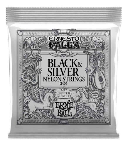 Ernie Ball Cuerdas Guitarra Clasica Palla Blk P02406