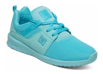 Zapatillas Dc Shoes Modelo Heathrow Verde Agua Mujer