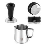 Kit Café Jarra Con Tamper Barista + Distribuidor De Café