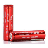 2 Baterias 18650 Vapcell K25 2500mah 20a
