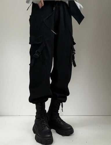 Pantalones Cargo Harajuku, Ropa De Calle Gótica De Gran Tama