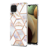 Funda De Teléfono Con Estampado Floral Marmolado Compatible