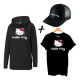 Buzo Canguro Remera Gorra Hello Kitty Sanrio Unisex