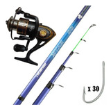 Combo Pesca Pejerrey Caña Surfish Star 4m + Reel 8 Rul + Anz