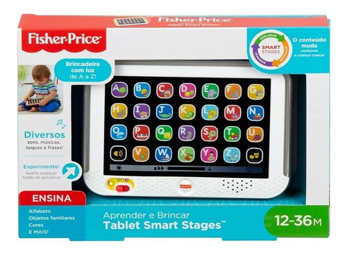 Brinquedo Educativo Tablet Cresce Comigo Sons Fisher Price