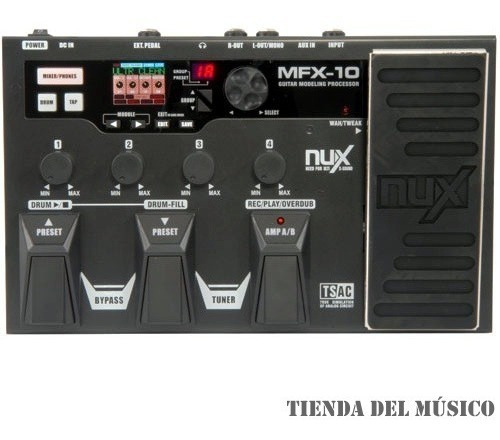 Pedalera Multiefectos Nux Mfx-10 Para Guitarra Electrica *