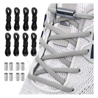 Agujetas Sin Nudo Elásticas Hebilla Metal 4 pares de cordones elásticos para adultos y niños, talla única | MercadoLibre