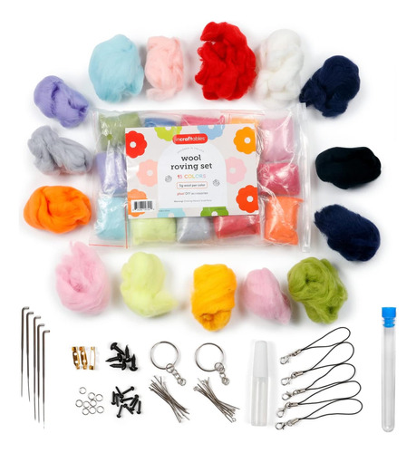 Kit De Fieltro Aguja De Lana (15 Colores). Mejores Kits...