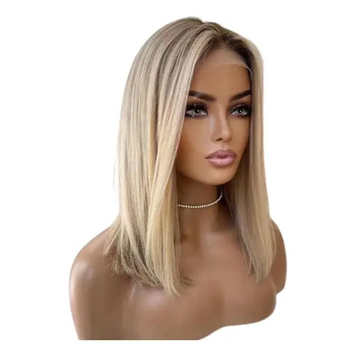 Pelucas Oncologicas Cabello Humano Real 100% Corte Bob Liso | Meses sin interés