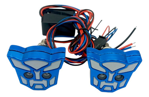 Luz Led Fija Decorativa Tipo Transformers Azul Universal