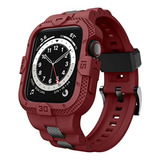 Malla Para Apple Watch Series 9 8 7 45mm/44mm/42mm Rojo