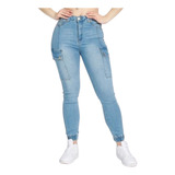Jeans Mujer Levanta Cola Elasticado Tiro Alto
