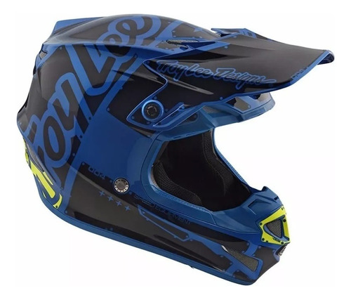 Casco Motocross Troy Lee Designs Se4 Mips Azul