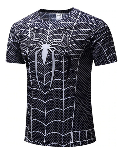 Poleras De Spiderman Impresion 3d En Poliester De Compresion