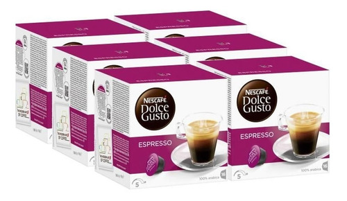 Hot Sale! 6 Cajas Capsulas Dolce Gusto Espresso Envio Gratis