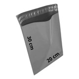 Envelope Plastico Correios De Seguranca Cinza 20x30 500 Unid