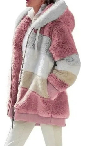 Gift Fall And Winter Loose Plush Hooded Coat