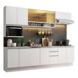 Armario De Cocina Completo 280cm Genova Madesa 04 - Blanco