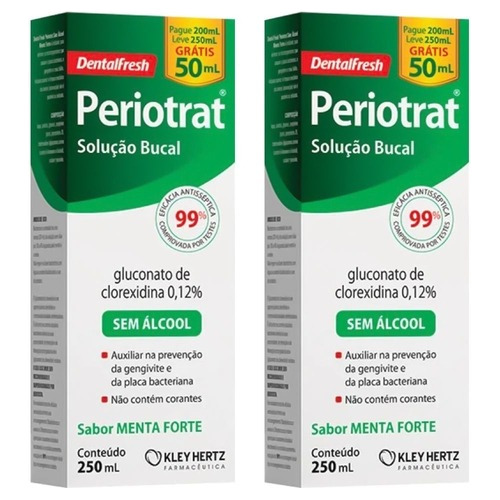 Kit 2 Periotrat Menta Forte Sem Alcool = Periogard