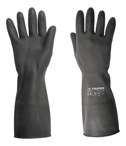 Guantes De Neopreno P/manejo De Químicos, Medianos, Truper