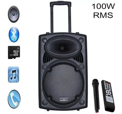 Caixa De Som Amplificada Sq Sound 130w Rms Max 600 Bluetooth