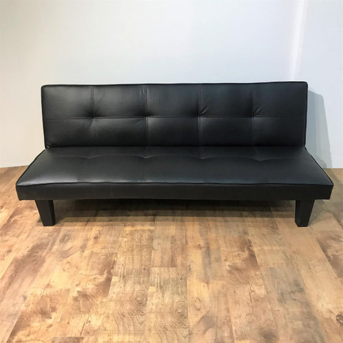 Sofa Cama Futon Ecocuero Negro Envio Gratis 