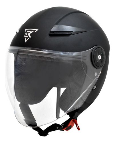 Casco Moto Abierto Certificado Ecer22-05 Negro Mate