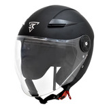 Casco Moto Abierto Certificado Ecer22-05 Negro Mate