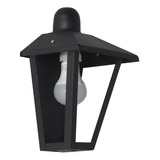 Aplique Pared Farol Colonial F124 Exterior Apto Led Negro