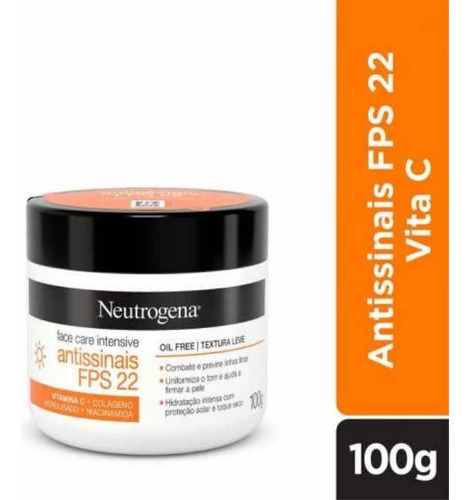 Creme Facial Face Care Intensive Antissinais Fps 22 100g - N