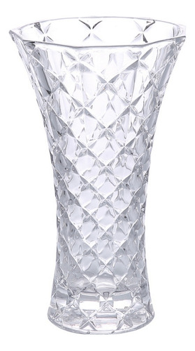 Vaso De Vidro Cristal Luxo Classic Diamond 20cm 1044 Lylhome