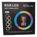 Aro De Luz Rgb Con Soporte Trípode Para Celular 12 Pulgadas