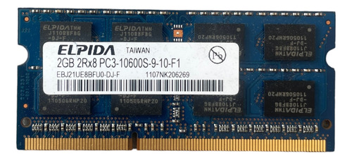 Memoria Ram Laptop Ddr3 Pc3-10600s 4g (2x2gb) 1rx8 Sodimm