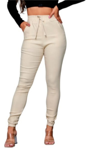 Calca Feminina Jogger Skinny Bengaline Com Listra Lateral 