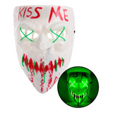 Mascara Led Festa Neon Filme Kiss Noite De Crime The Purge