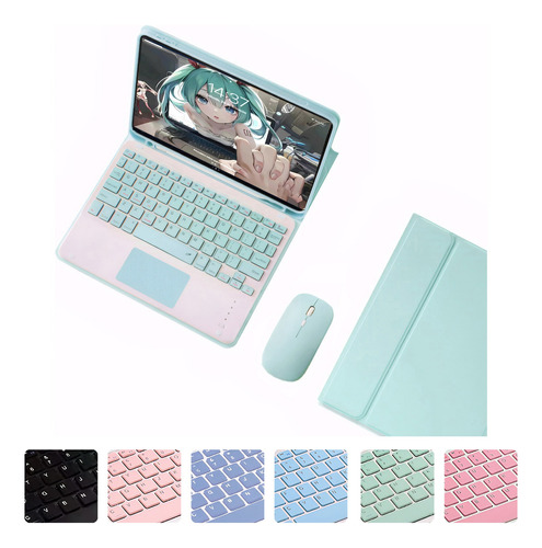 Para iPad 9.7/air/air2/pro9.7 Teclado Touch + Mouse + Capa