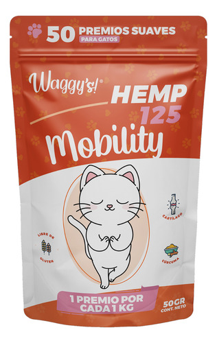 Waggys Premios Mobility 125 Para Gatos - Apoyo Articular