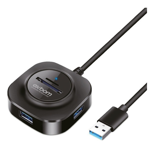 Hub Usb 3.0 5gbps 5x1 Leitor Cartão Micro Sd Carrega Rápido