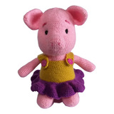 Chanchita, Amigurumi Hipoalergénico, Con Vestido Desmontable