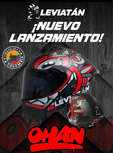 Casco De Moto Abatible Leviatan