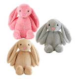 Kawaii Orejas Largas Conejo Juguetes De Muñeca Peluche 3pcs