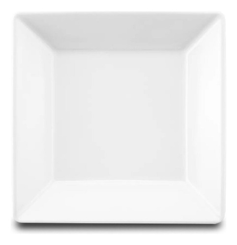 Plato Hondo Cuadrado 21*21 Porcelana Oxford Blanco