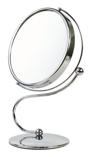 Espejo Para Maquillaje De Metal Movible Zoom X5 17cm E1797