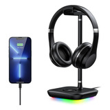 Almah Rgb Gaming Headphone Headset Stand Para Escritorio, Ac