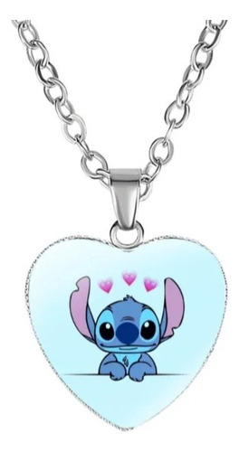 Collar De Mickey Y Stich, Dijes Y Cadenas De Acero, Pulseras